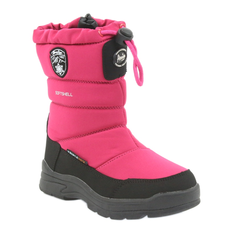 American Club Bottes d'hiver américaines avec membrane 801SB noir rose 1