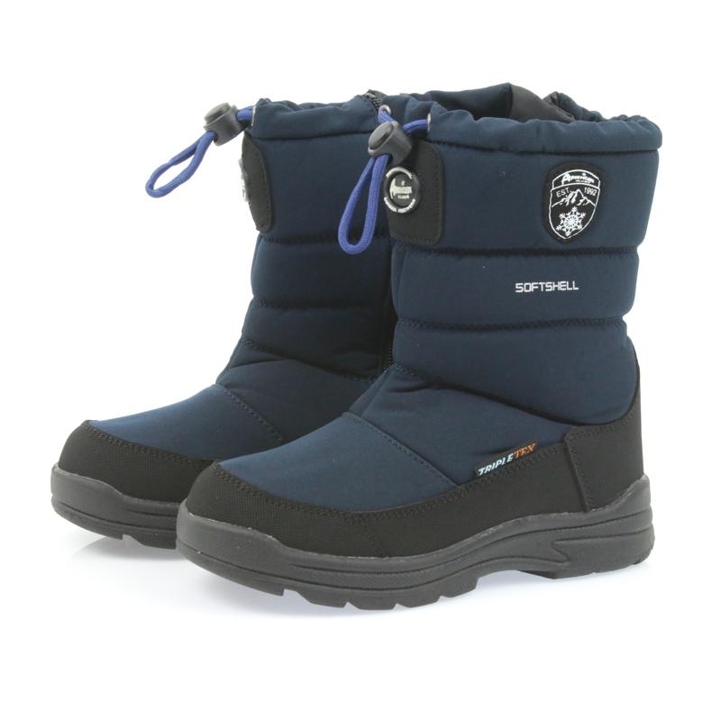 American Club Chaussures à membrane American 801SB bleu marine noir 3