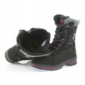 American Club Bottes de neige softshell noires avec membrane américaine SN19/20 rose gris 4