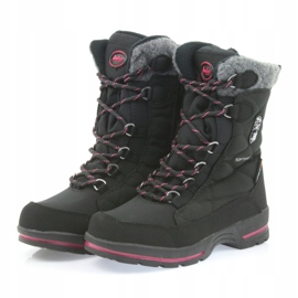 American Club Bottes de neige softshell noires avec membrane américaine SN19/20 rose gris 3