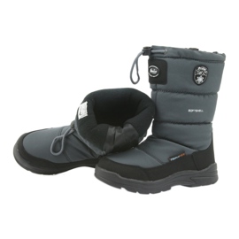 American Club Bottes de neige avec membrane American 801SB grise le noir 4