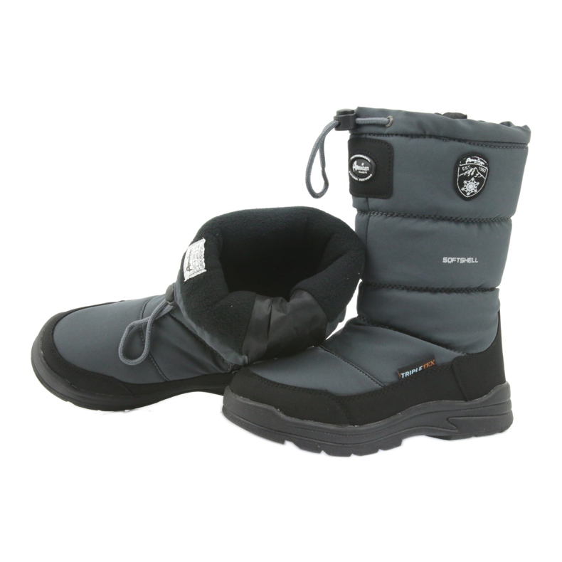 American Club Bottes de neige avec membrane American 801SB grise noir 4