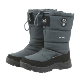 American Club Bottes de neige avec membrane American 801SB grise le noir 3