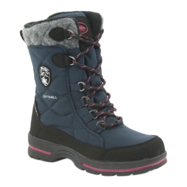 American Club Bottes de neige avec membrane American 801SB Granat noir bleu marine 1