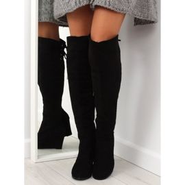 Bottines compensées noires LB-263 le noir 2