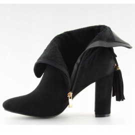 Noir FA183 Talons hauts noirs 2