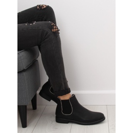 Bottines Chelsea noires pour femmes 1003-PA Noir le noir 2