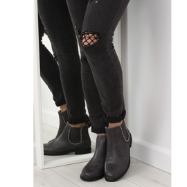 Bottines Chelsea grises pour femmes 1003-PA Gris 1