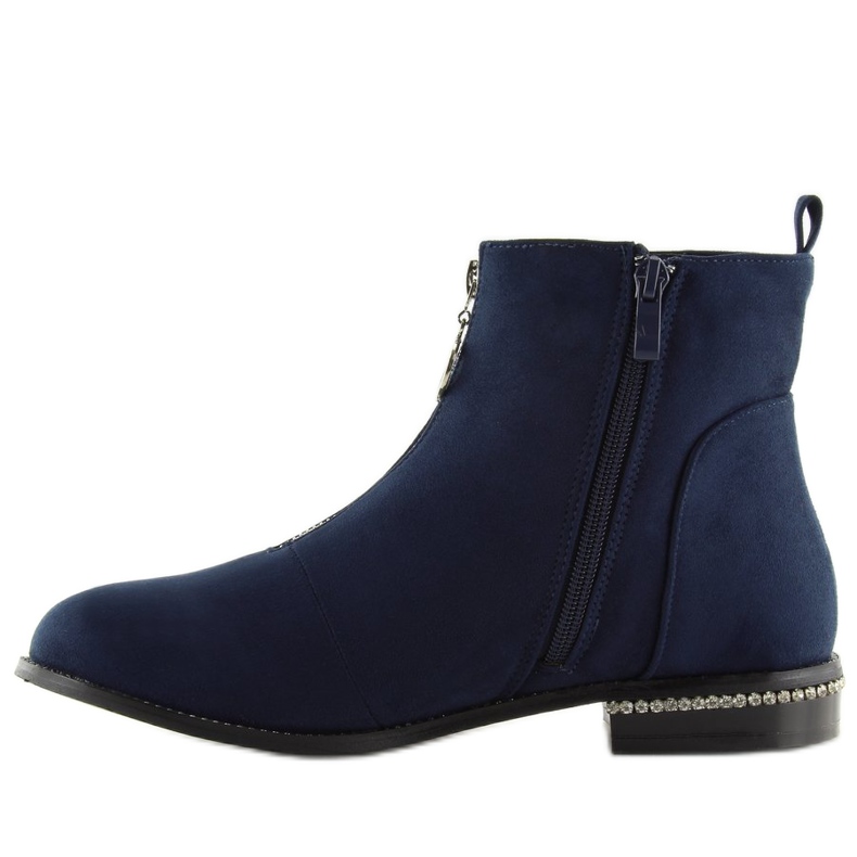 Bottines bleu marine pour femme LL6300 Bleu 1