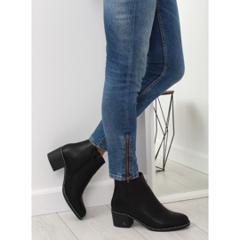 Bottes sur un talon stable noir BH120-KB 9