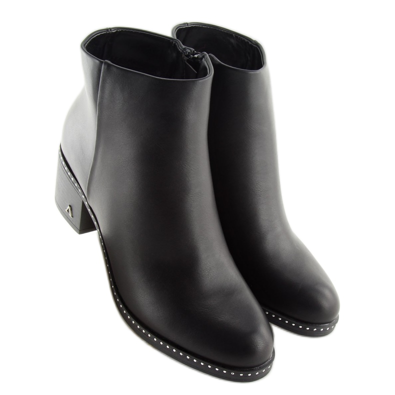 Bottes sur un talon stable noir BH120-KB 2