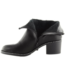 Bottes sur un talon stable noir BH120-KB 6