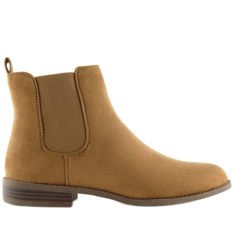 Camel LJ111 Bottines Chelsea femme Camel brun 1
