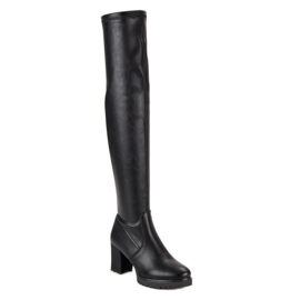 Bottes de plate-forme le noir 1