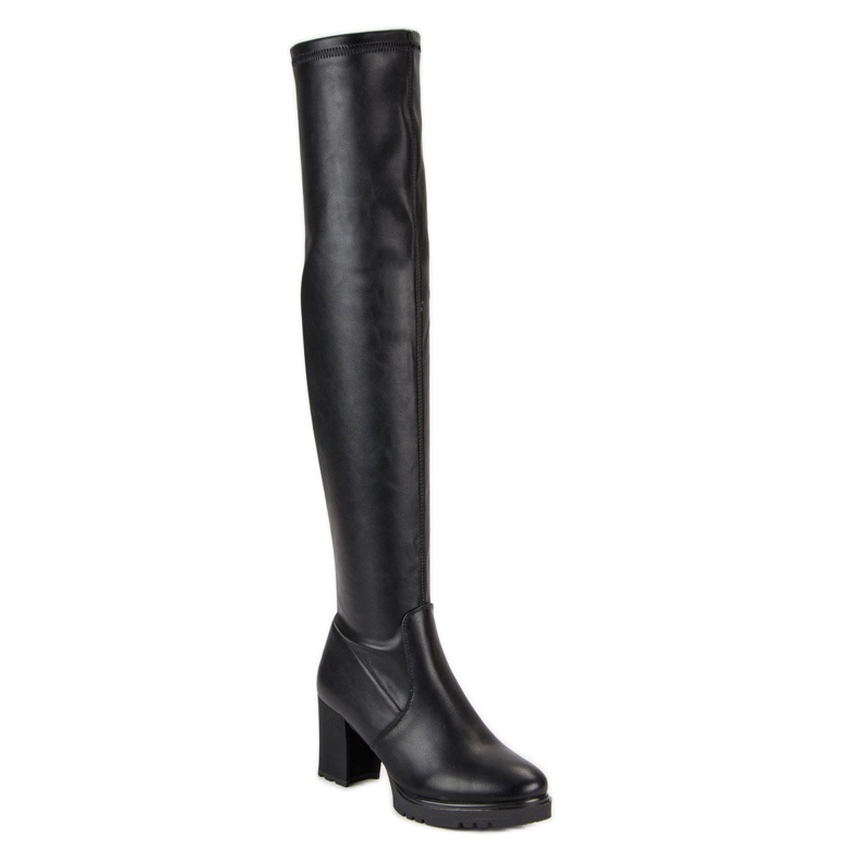 Bottes de plate-forme noir 1