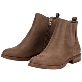 Bottines Chelsea en daim brun 5