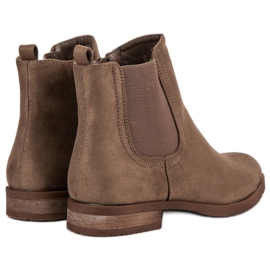 Bottines Chelsea en daim brun 4