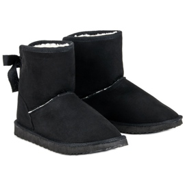 Seastar Bottes de neige en daim le noir 5