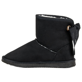 Seastar Bottes de neige en daim le noir 3