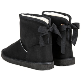 Seastar Bottes de neige en daim le noir 4
