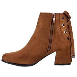 Bottes en daim pour femmes brun 3