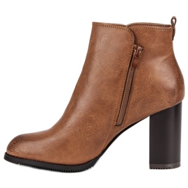 Super Mode talons hauts camel brun 3
