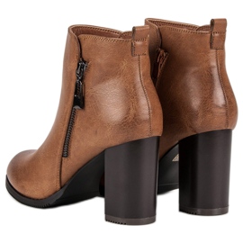 Super Mode talons hauts camel brun 4