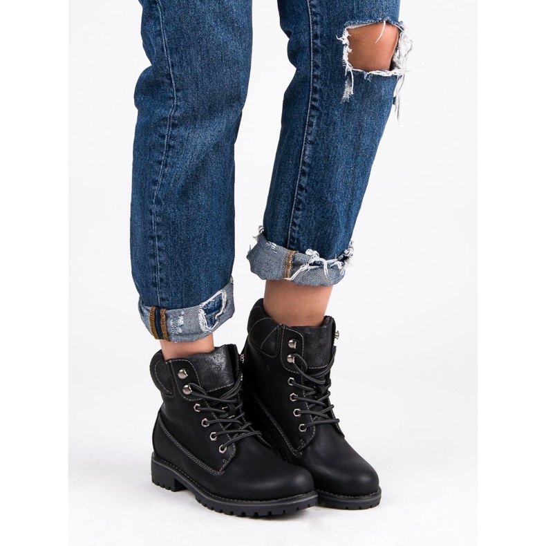 Super Me Trappeurs noués le noir 1