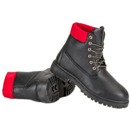 Lemax Bottes à lacets le noir 2