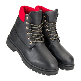 Lemax Bottes à lacets le noir 1