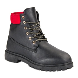 Lemax Bottes à lacets le noir 3