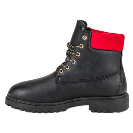 Lemax Bottes à lacets le noir 4