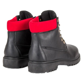 Lemax Bottes à lacets le noir 5