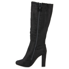 Groto Gogo Bottines à talons en daim le noir 2