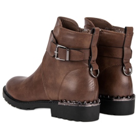 Groto Gogo Bottes de travail confortables brun 2