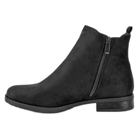 Bottines Chelsea en daim le noir 5