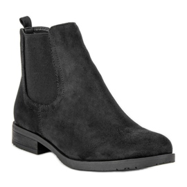 Bottines Chelsea en daim le noir 4