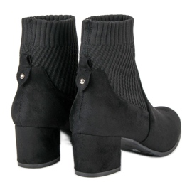 Nio Nio Bottines noires sur un poteau 2