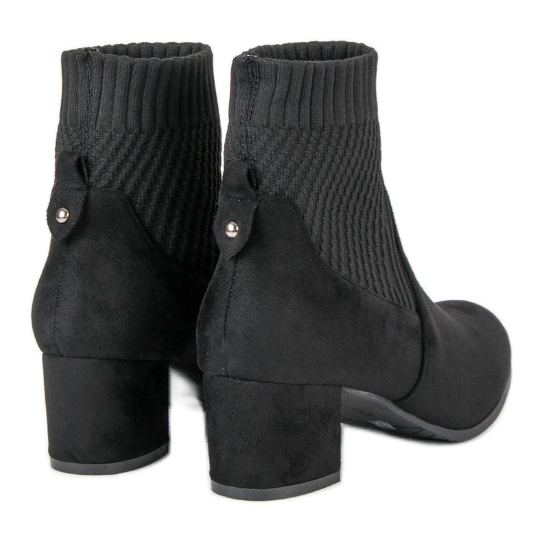Nio Nio Bottines noires sur un poteau 2