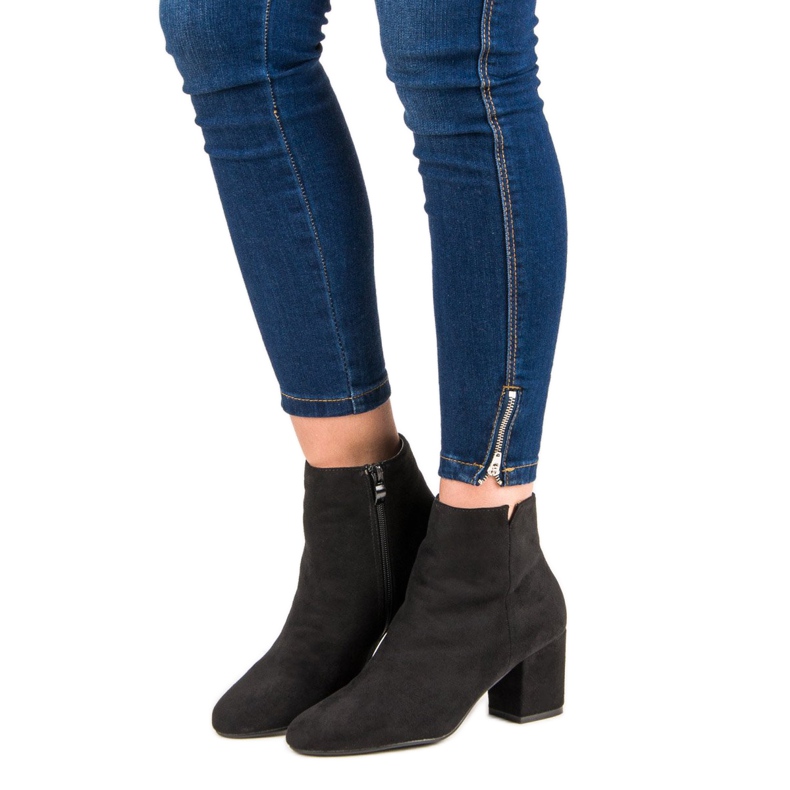 Nio Nio Bottes en daim classiques noir 1