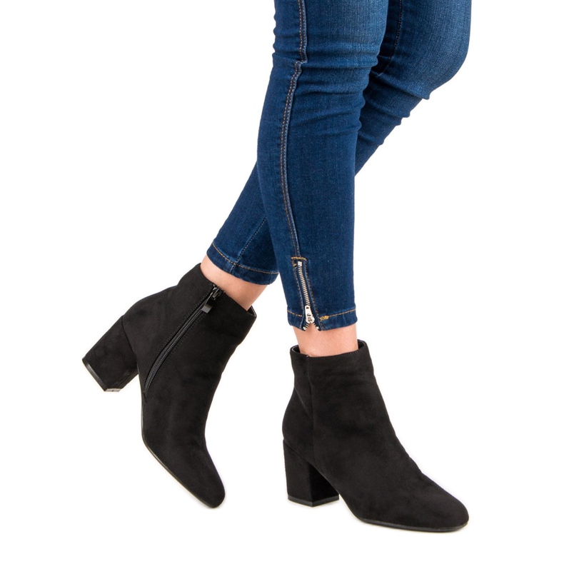 Nio Nio Bottes en daim classiques le noir 2