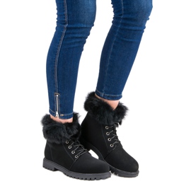 Nio Nio Trappeurs noirs avec fourrure 1