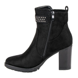 Super Me Bottines en daim sur un bar le noir 2