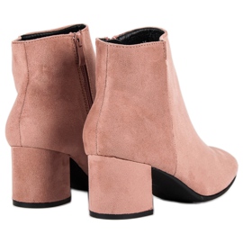 Nio Nio Bottes en daim classiques rose 5