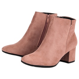 Nio Nio Bottes en daim classiques rose 4