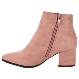 Nio Nio Bottes en daim classiques rose 3