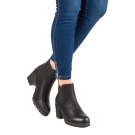Super Me Chelsea boots sur la plateforme le noir 1