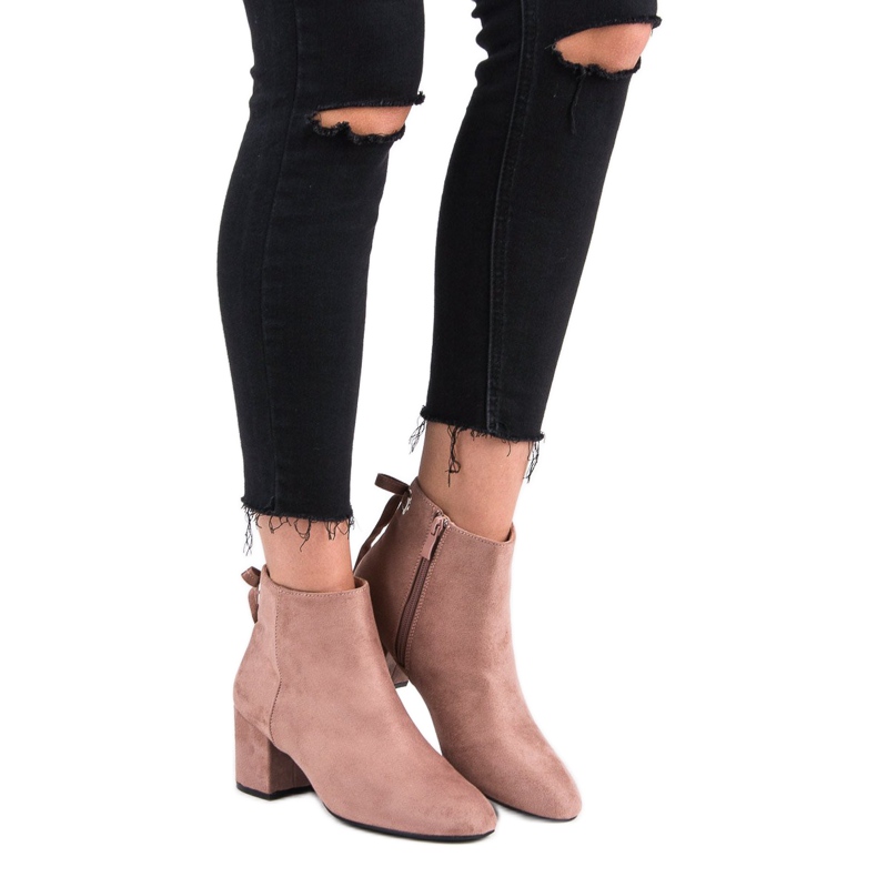 Bottes poudre classiques rose 1