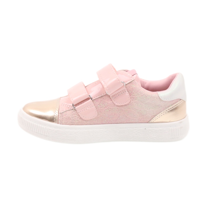 American Club Baskets, chaussures de sport américaines 16699 rose jaune 2