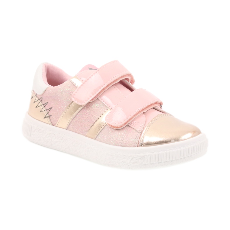 American Club Baskets, chaussures de sport américaines 16699 rose jaune 1